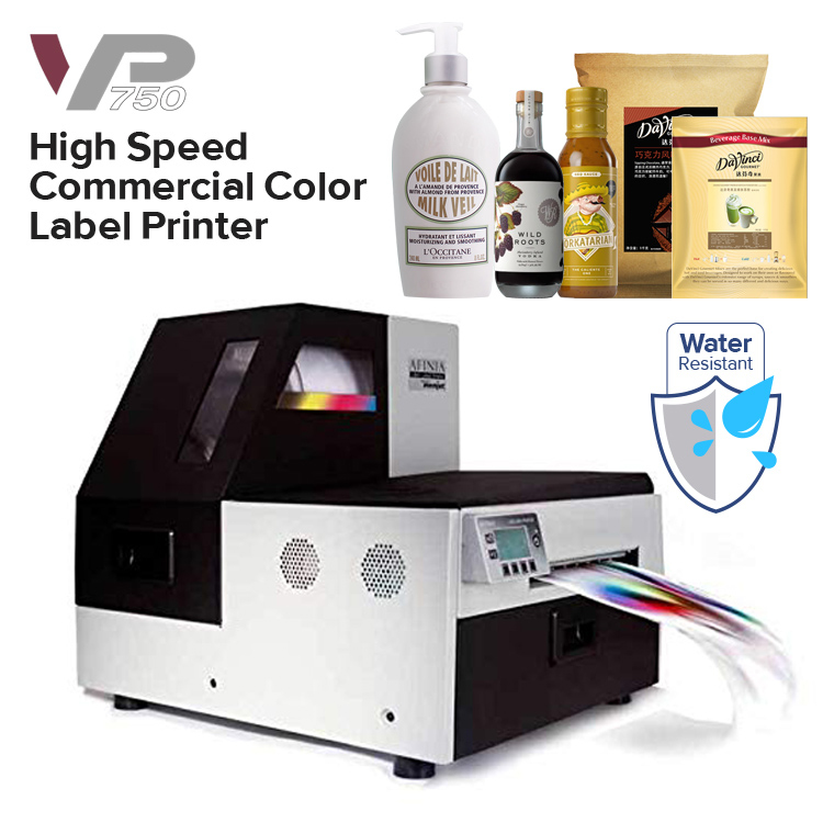 Офисный струйный принтер VP700 1600x1600 dpi, машина для печати этикеток и наклеек на продажу