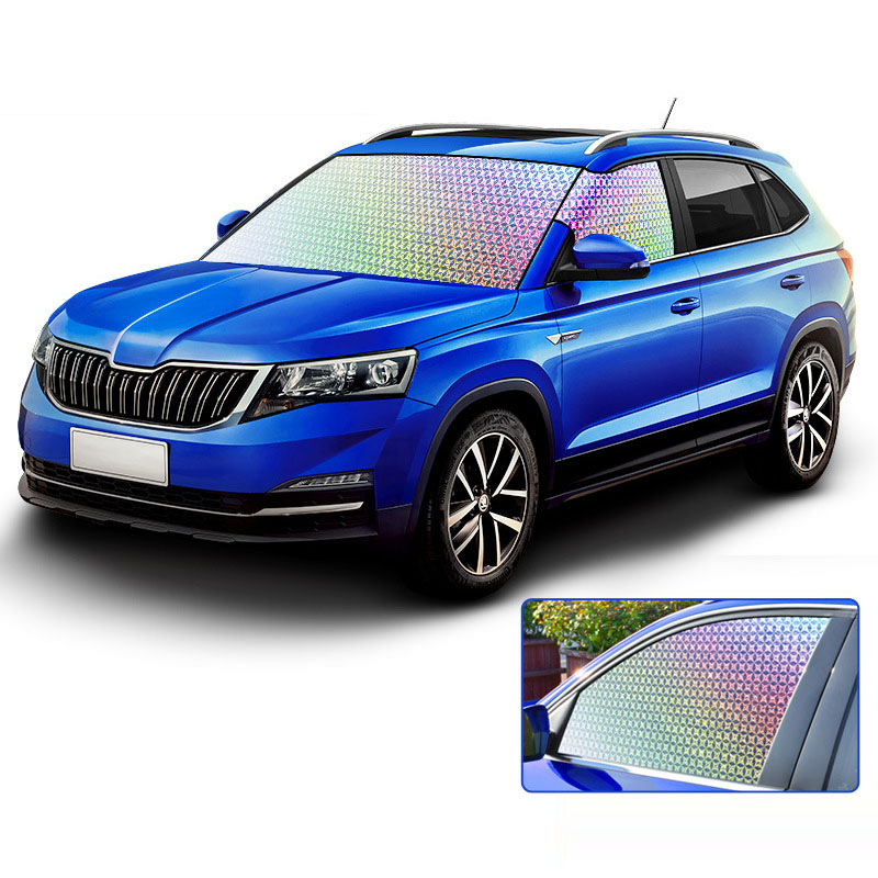 Econour Cool Uv Car Sun Shade Front Cover Shades Windshield Sunvisor Car Shade Heat Shield Sunshade
