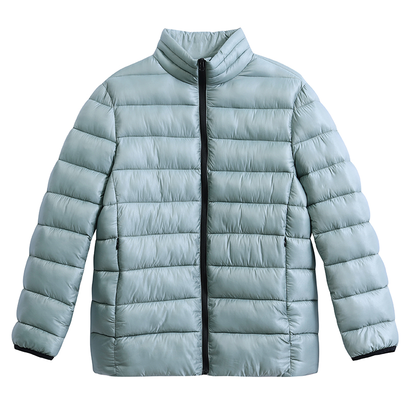 Wholesale 100% cotton mens fashion down coat work winter windbreaker bomber jackets with zipper