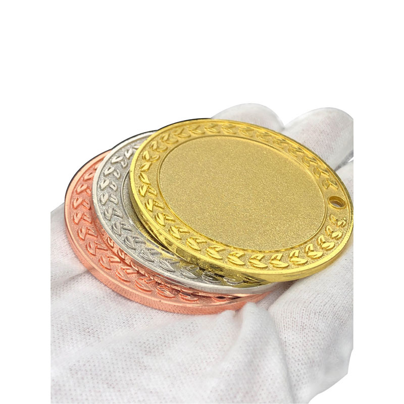 custom design your own zinc alloy trophy blank insert medal award sublimation blank stock medals with print sticker