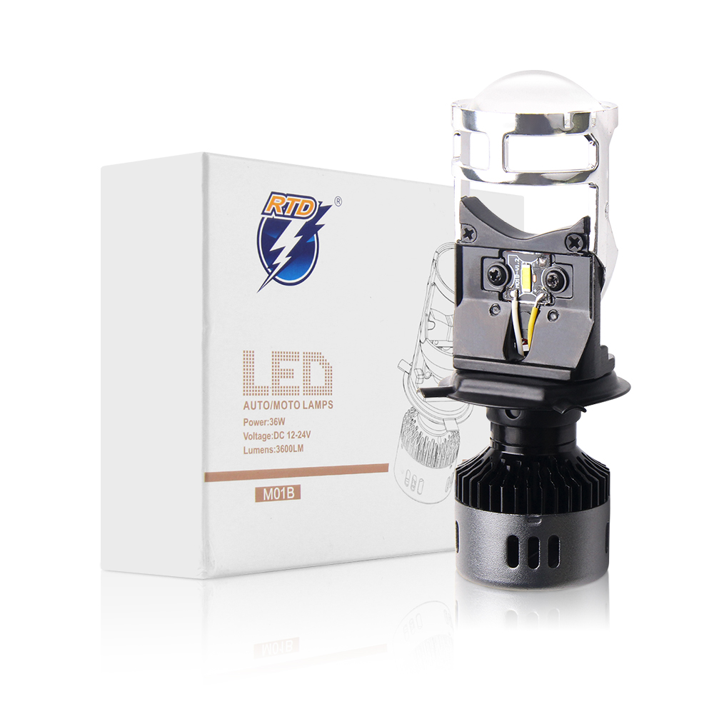 High quality Aluminum Waterproff motorcycle LED light bulb AC/DC 9-30V 35W led headlight projector RTD headlight
