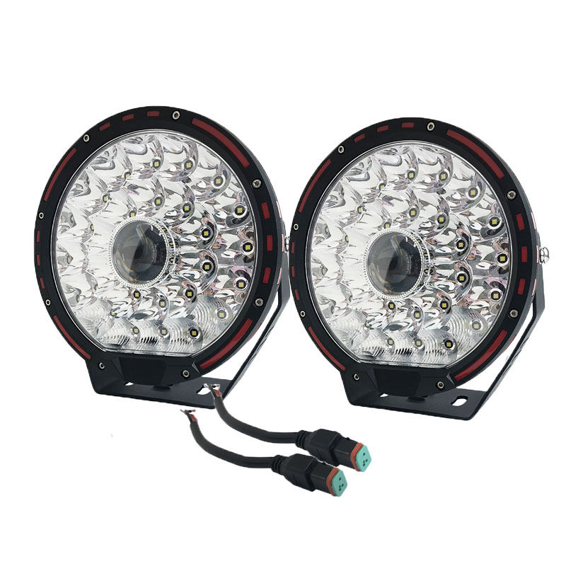 New Arrival AURORA New 9 Inch 145W High Power High Lumen round 9'' Spotlight LED Laser Driving Light