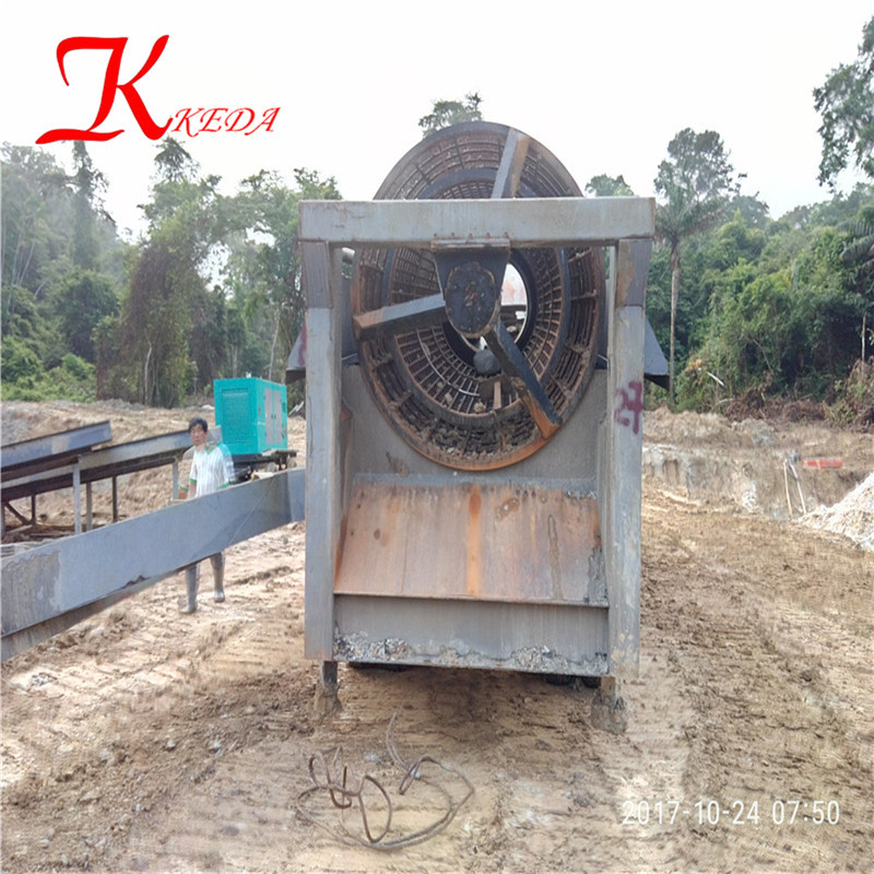 keda Economic Placer Screen Gold Mining Equipment Sand Gold Trommel mineral magnetic separator