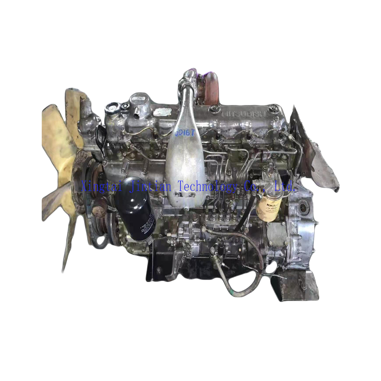 Подержанный дизельный двигатель 6D16T, полный двигатель Assy 6D16, двигатель Assy для SK350-6