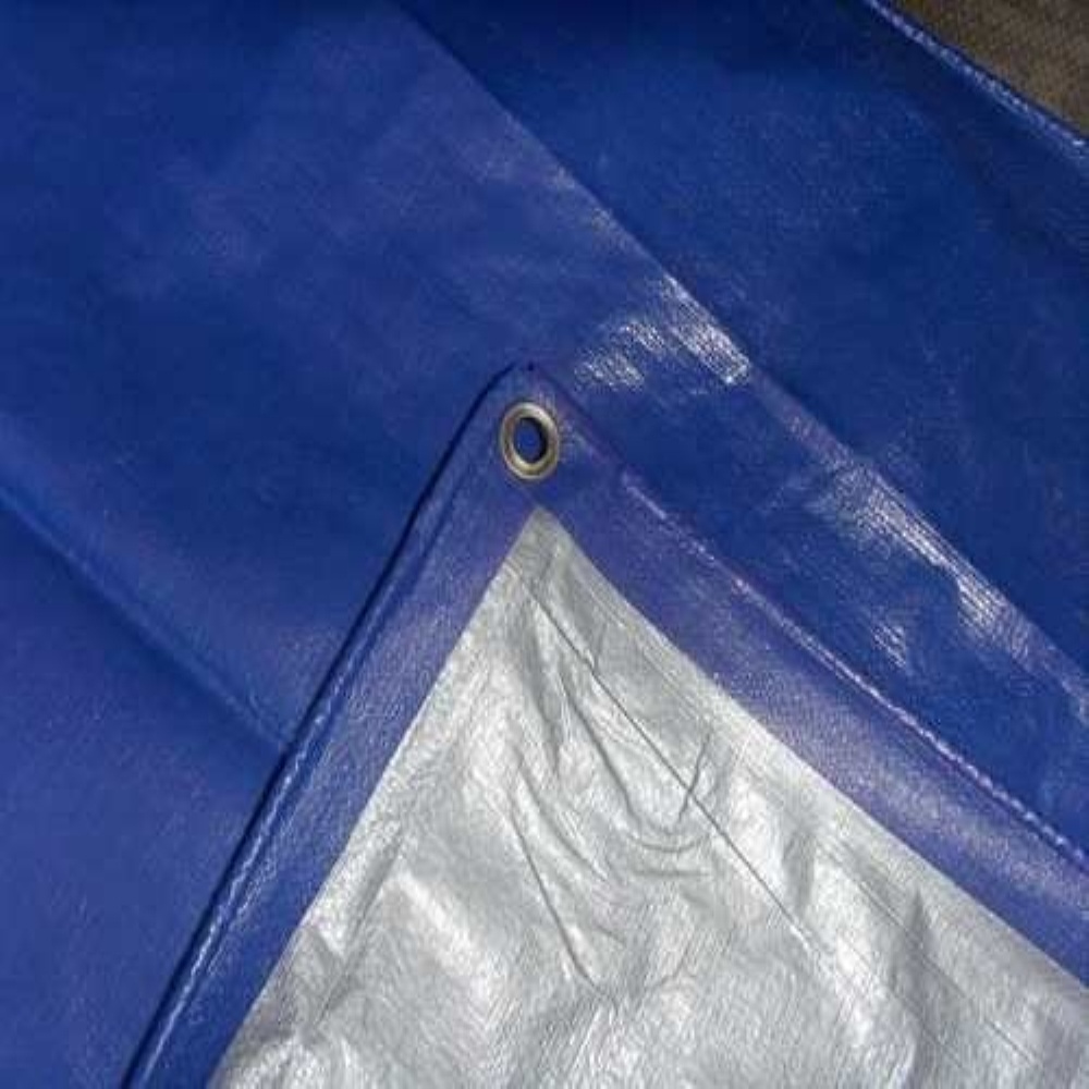 Хорошая цена, серебристо-голубой брезентовый чехол hdpe