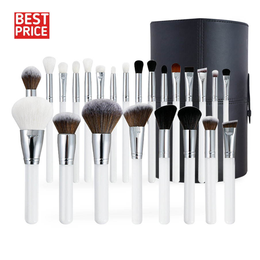 24pcs Luxury Goat Hair Make Up Brushes Custom Own Brand Cosmetic Makeup Brush Kit Professional Makeup Brush Set