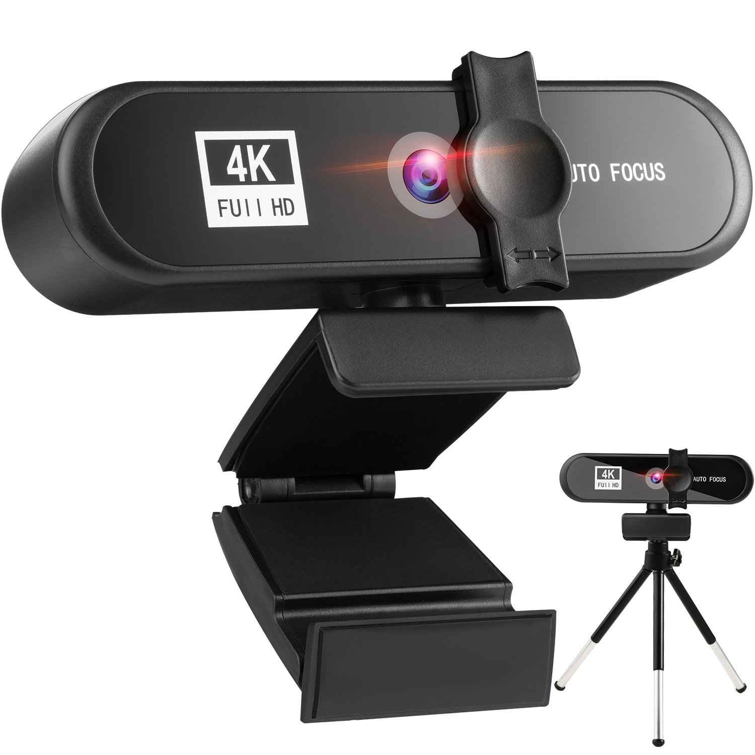 Веб-камера Super 4K FHD Usb со встроенным микрофоном и автофокусом, 8 МП