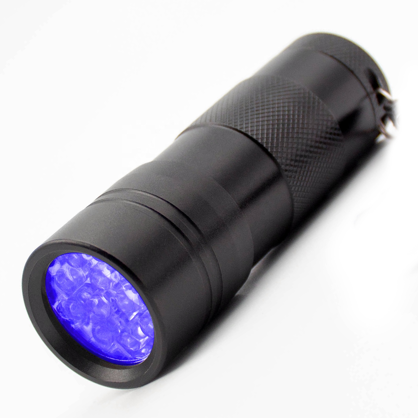 12 UV led фиолетовый свет факела uv Ультрафиолетовый клей-карандаш фонарик 395 нм 400 нм брелок Карманный фонарик с индивидуальным логотипом мини Сварочная горелка