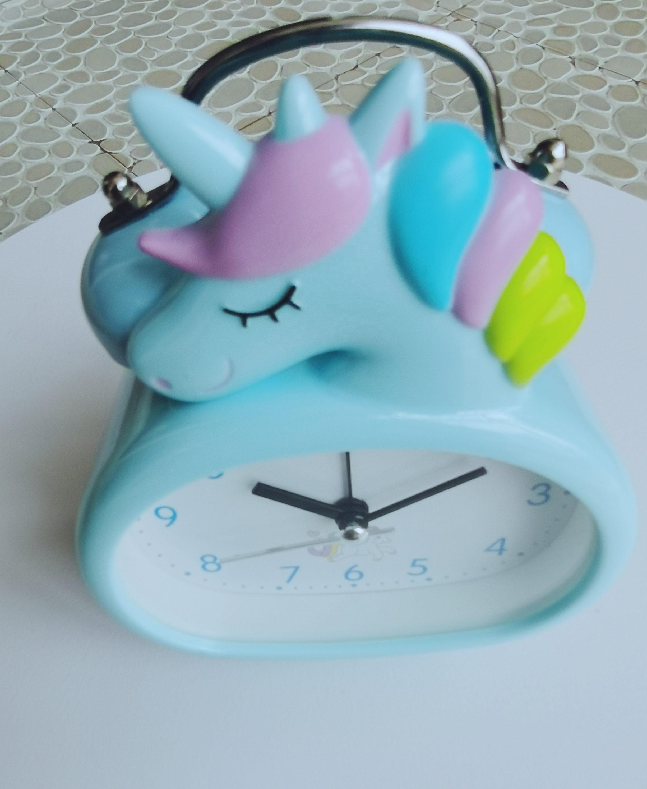2021 cute unicorn design alarm clock table for kids have a good sleep to gift or giveaway