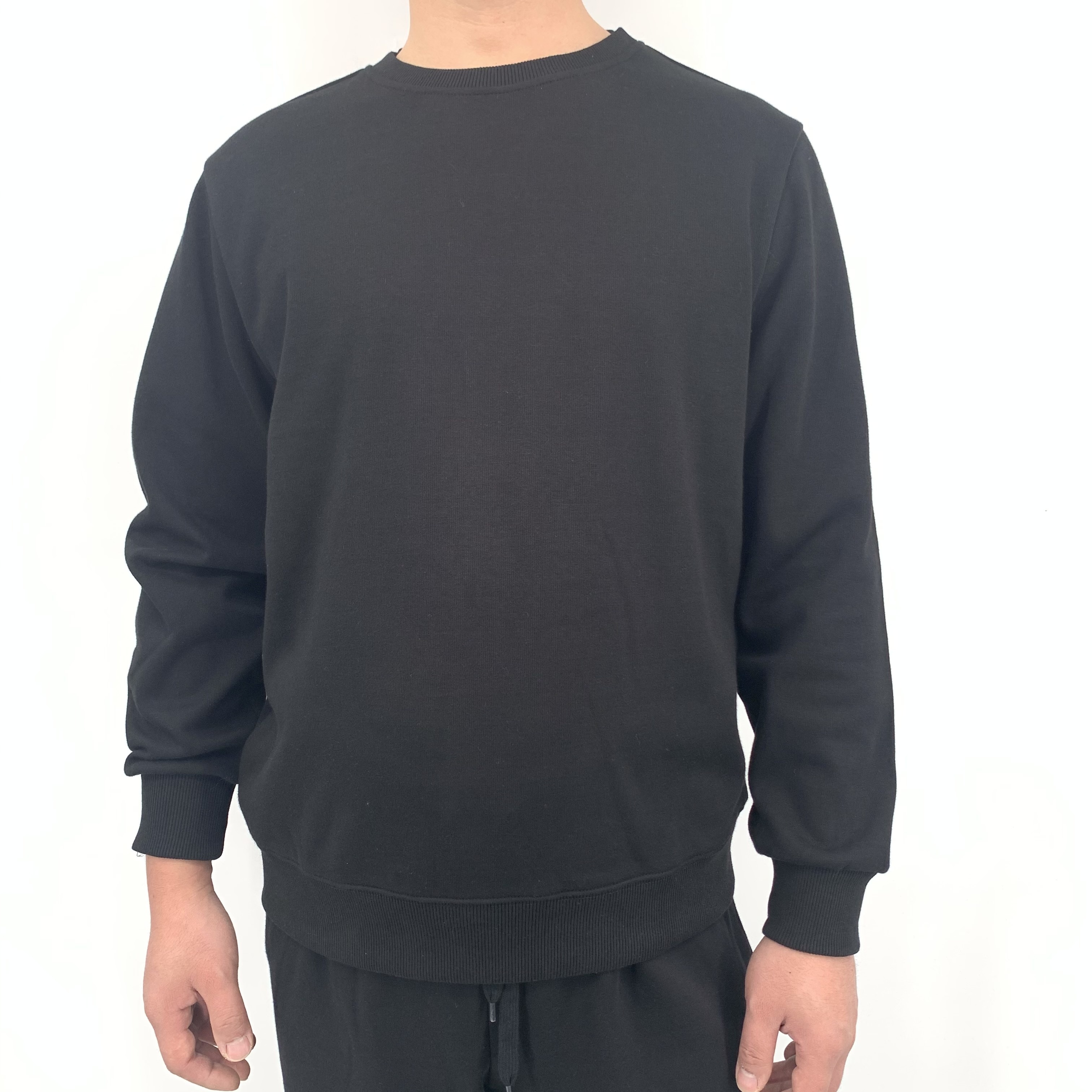Pure Blank Men's Sweater Pullover Round Neck Sports Men's Sportswear
