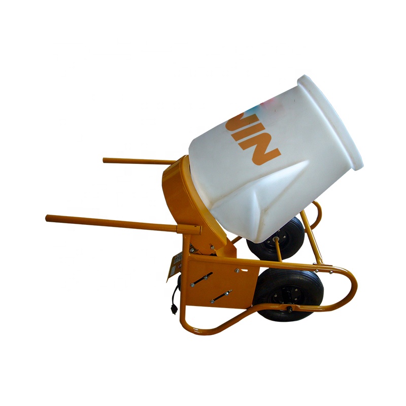 Certified moveable LDPE drum concrete mixer easy clean agricultural cement mixer
