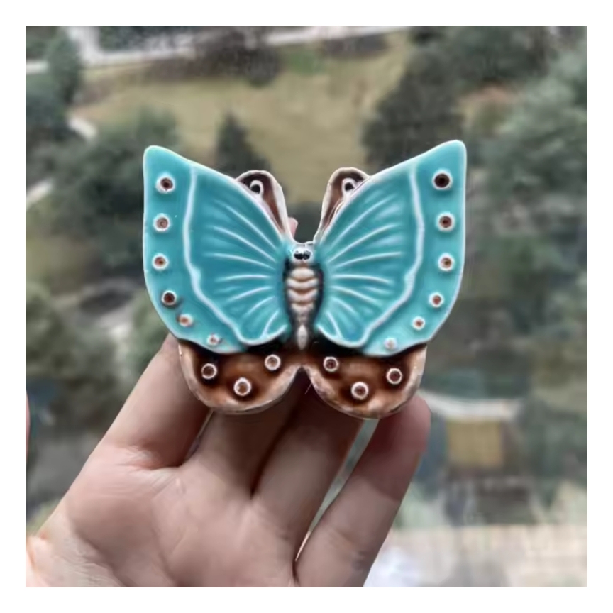 Factory high quality custom modern handmade ceramic tiles Butterfly shaped tiles for kitchen bathroom toilet wall decoration