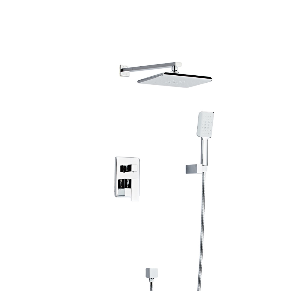 YUNDOOM OEM Portable Showers Heater Mixer Set Wall Conceal Gel De Ducha Rain Spinning Shower Head Hand Bathroom Accessories V