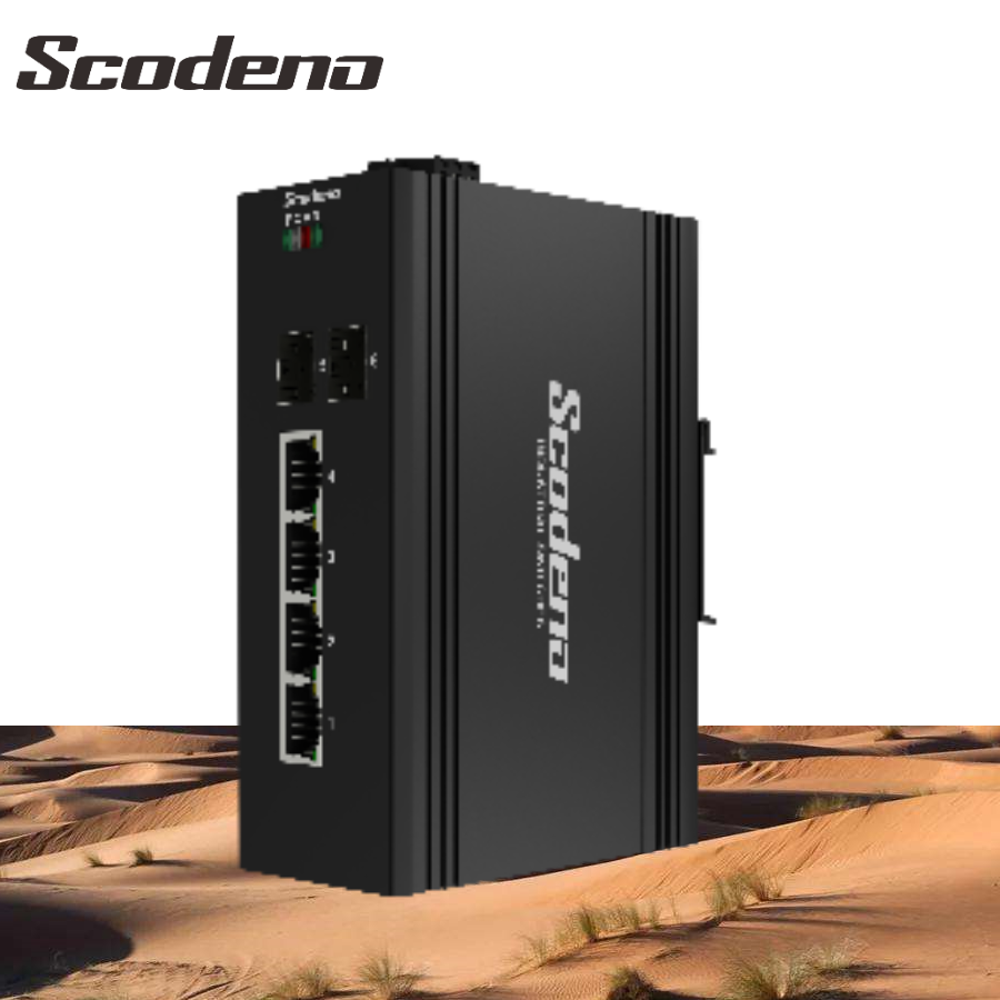 IP40 защита 1000 м 2 SFP Uplink промышленный PoE коммутатор гигабитный 4 порта с 30 Вт на порт