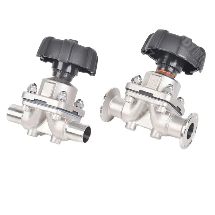 Sanitary Stainless Steel Manually Operated Diaphragm Valve