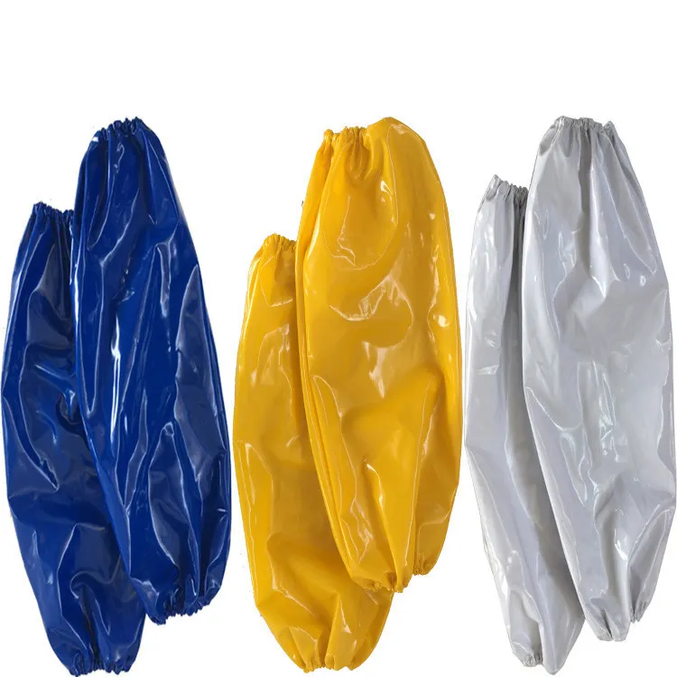 DYS02 PVC Waterproof Sleeves Oil Proof Acid Alkali Resistant Beef Tendon Sleeves Antifouling Multi-color Sleeves Apron
