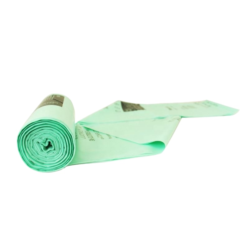 100% compostable Mater-Bi кукурузный крахмал Экологичные wavetop мешки для мусора compostable мусорные вкладыши