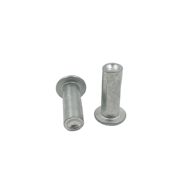 Aluminum stainless steel flat thin head iron rivet solid rivet handle knock rivet kit for brake and clutch lining