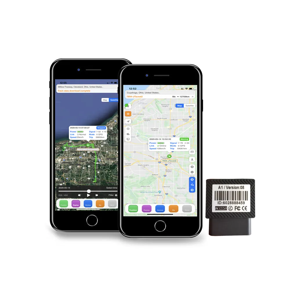 Plug Play GPRS GSM OBDII OBD2 OBD GPS Tracker programmable