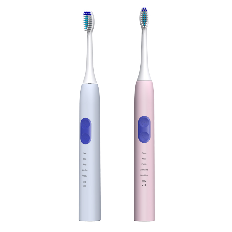 Cross action smart ultrasonic dc denamic oral cleaning Fashionable Waterproof 5 mode sonic electric toothbrush
