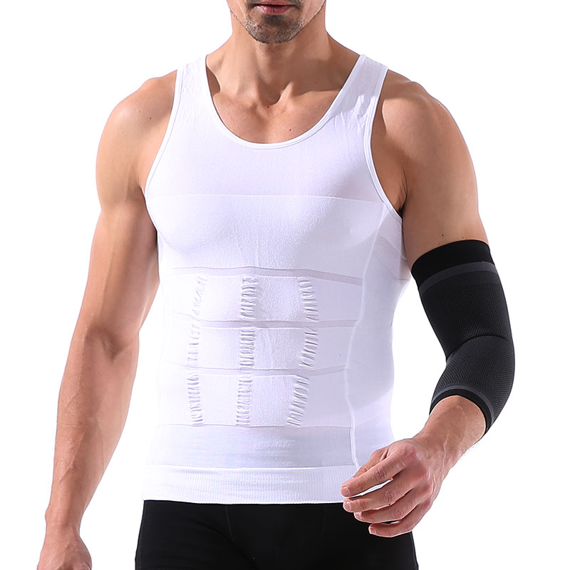 Дышащая и быстросохнущая Мужская body shaper для похудения жилет для оптовой продажи
