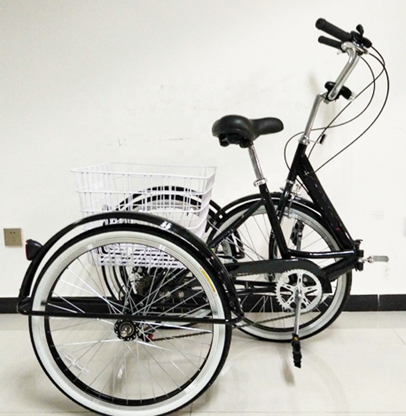24 дюймовый Грузовой Трехколесный стальной pedicab складной трицикл