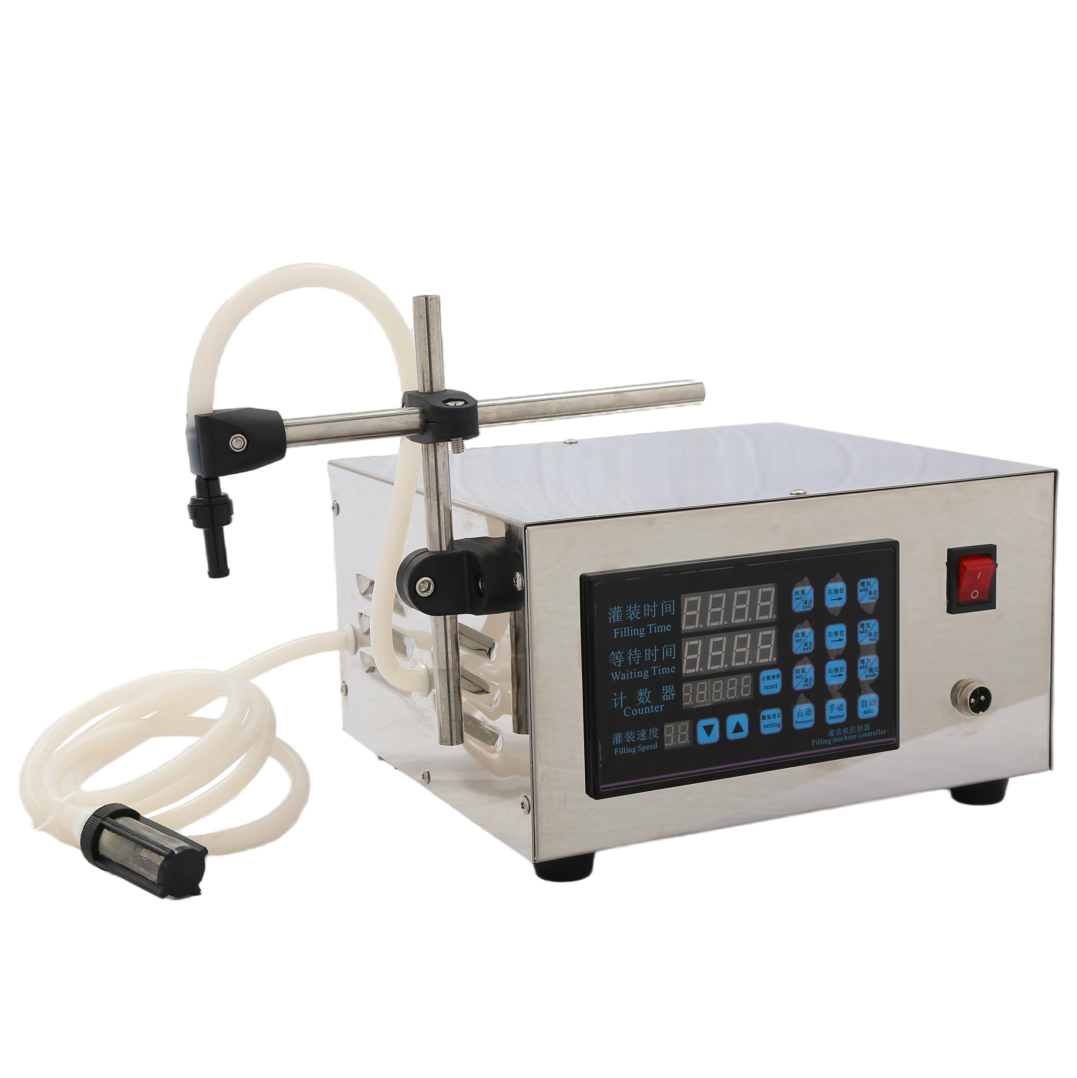 CNC motor sesame wine filler machine small oil liquid filling machine.