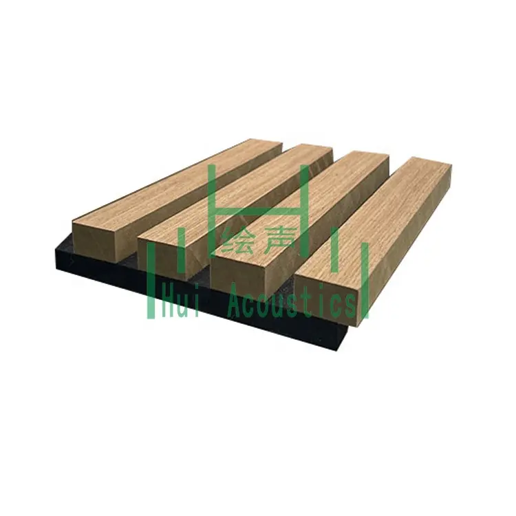 Acoustic Slat Wood Wall Decor Soundproof Board Wooden Slats Wall Panel