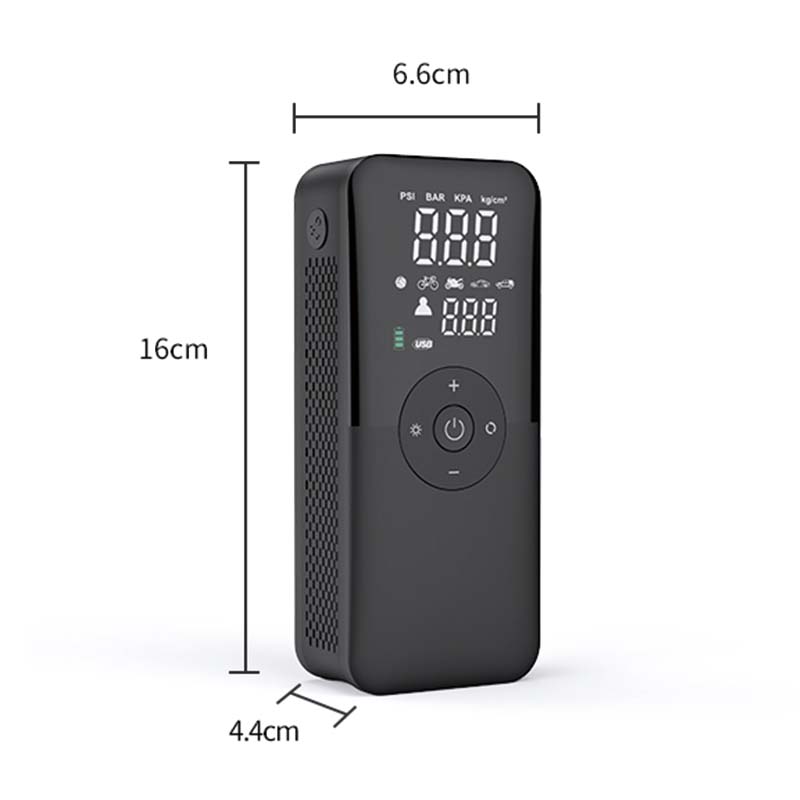 Портативный беспроводной воздушный компрессор power bank цифровой дисплей насос для шин автомобильный воздушный насос со светодиодным светом ручной автомобильный насос