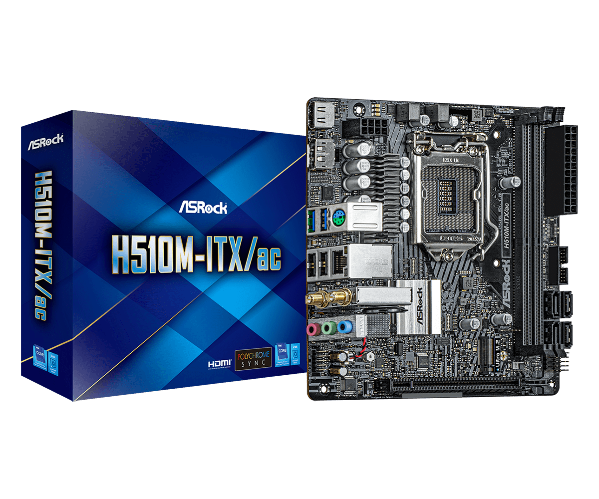 10th и 11th поколения Intel Core i3 i5 i7 гнездо 1200 DDR4 3200 МГц MINI-ITX материнская плата H510M-ITX/переменного тока для Asrock