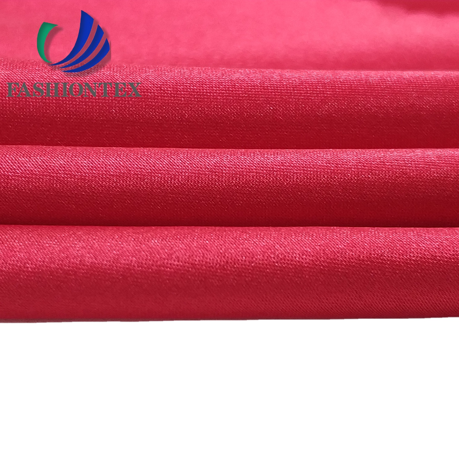 Fashiontex 50*75 bright satin polyester spandex spring soft fabric