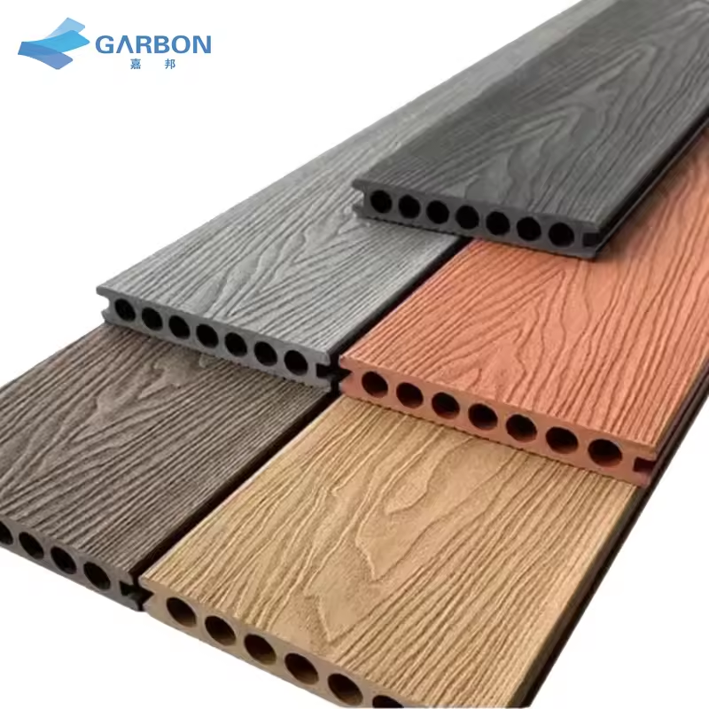 Eco-Friendly Anti-Corrosion Wpc Hollow Decking Wood Plastic Floor Exterior PVC Composite Decking