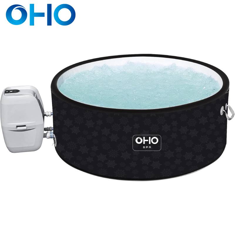 OHO Outdoor Air Bubbles Indoor Hot Tube 8 Person 2 Person Round Inflatable Spa Hot Tub Support Mass Customization