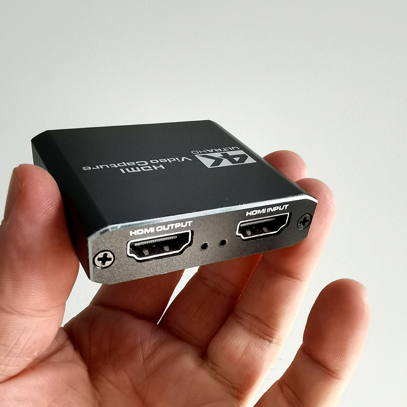 Карта видеозахвата 4K HDMI на USB 2,0 3,0 с выходом Loop Out, коробка для записи видео, для ПК, игр, прямой трансляции видео, записывающее устройство с микрофоном и аудиовыходом
