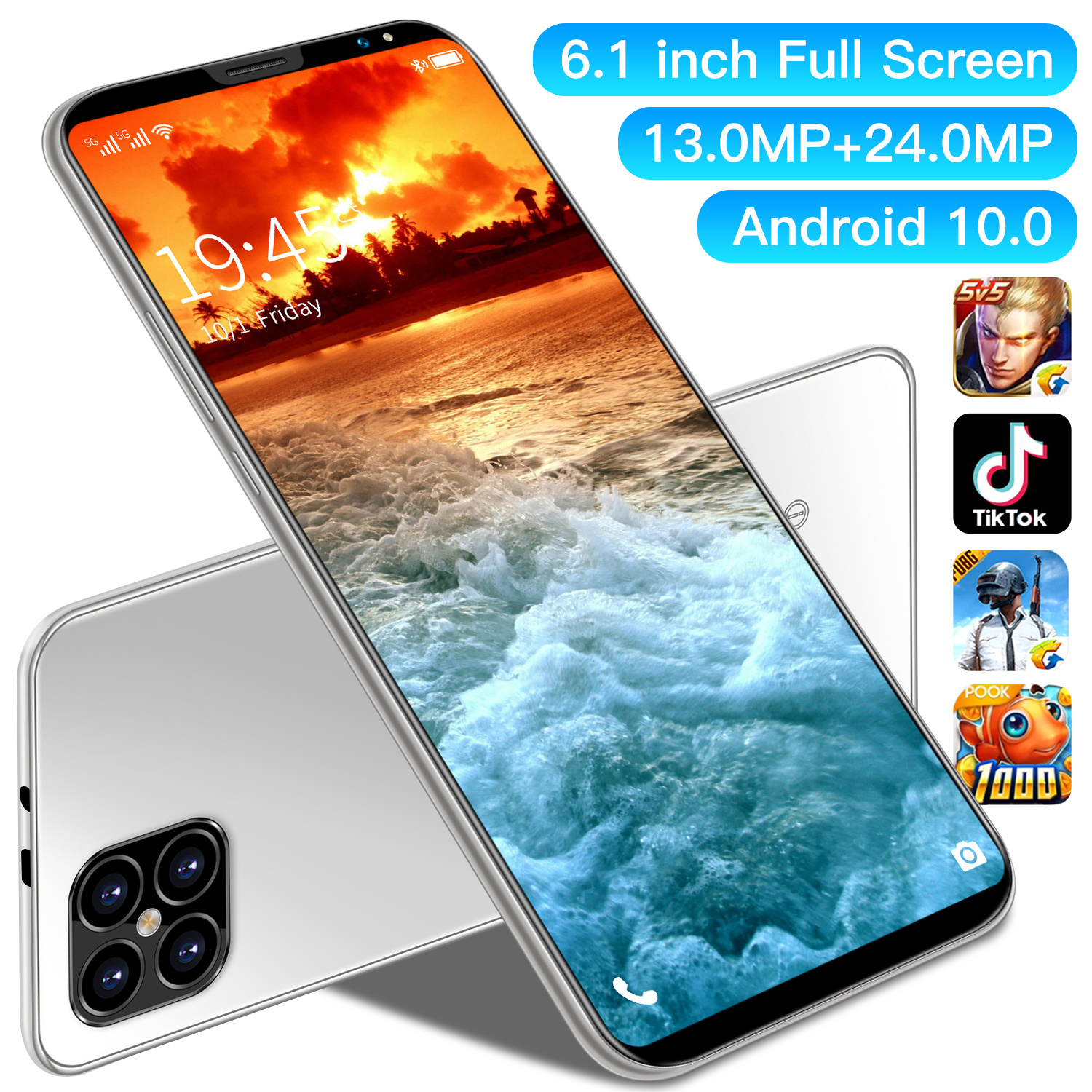 Распродажа: смартфон i12 pro, 6,1 дюйма, 6 ГБ + 128 ГБ