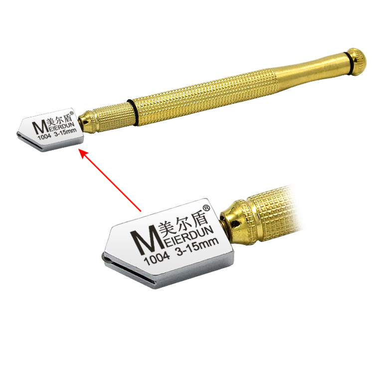 Hot Selling Glass Cutter Wheels Cemented Carbide Iron Handle Tile Glass Cutter Head Glass Cutter Head 1004T