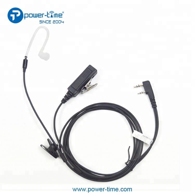 Acoustic air tube headphones for police security service TC-2100