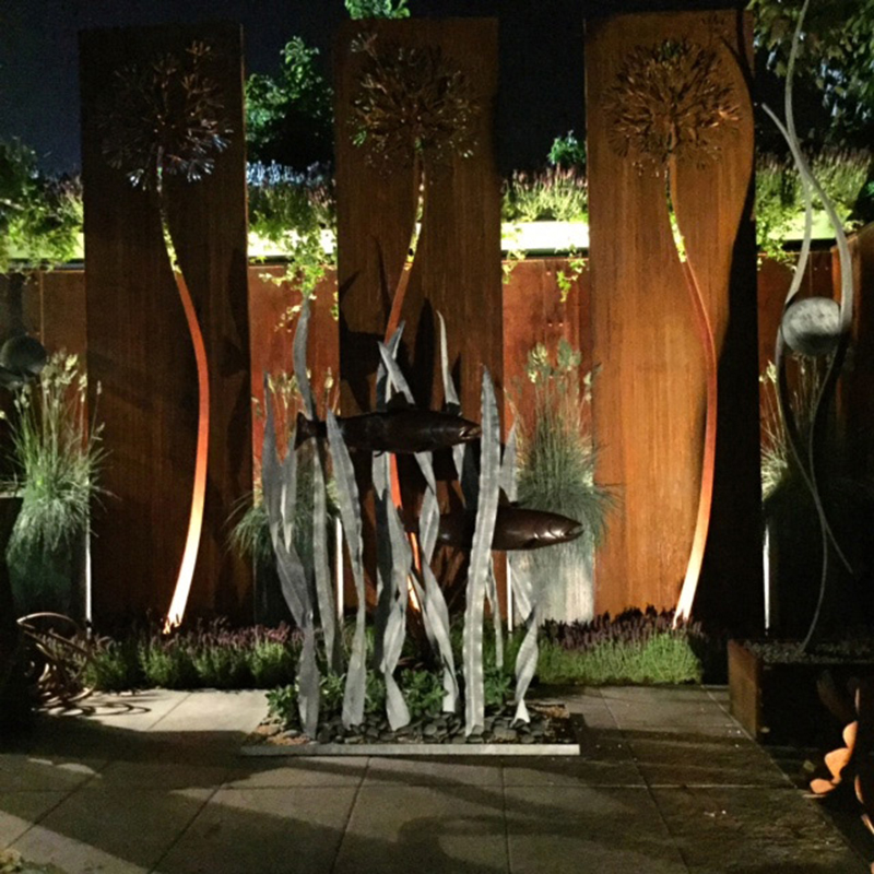 Заборы и перегородки из нержавеющей стали Corten, полезные и модные заборы из нержавеющей стали