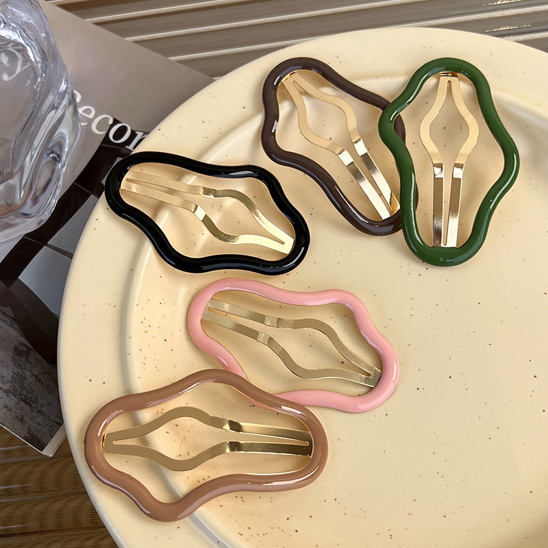 Korean Fashion Hairpin Clouds Shaped Hollow Hair Clips BB Hairpins Barrettes Woman Sweet Girls Hair Accessories(HA185)