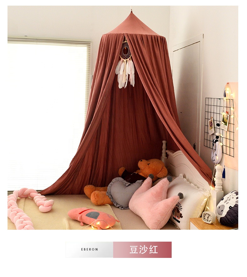 European Style Solid Hanging Fluorescent Stars Glow in Dark for Baby Kids Girls Dome Bed Canopy Double Baby Bed Mosquito Net