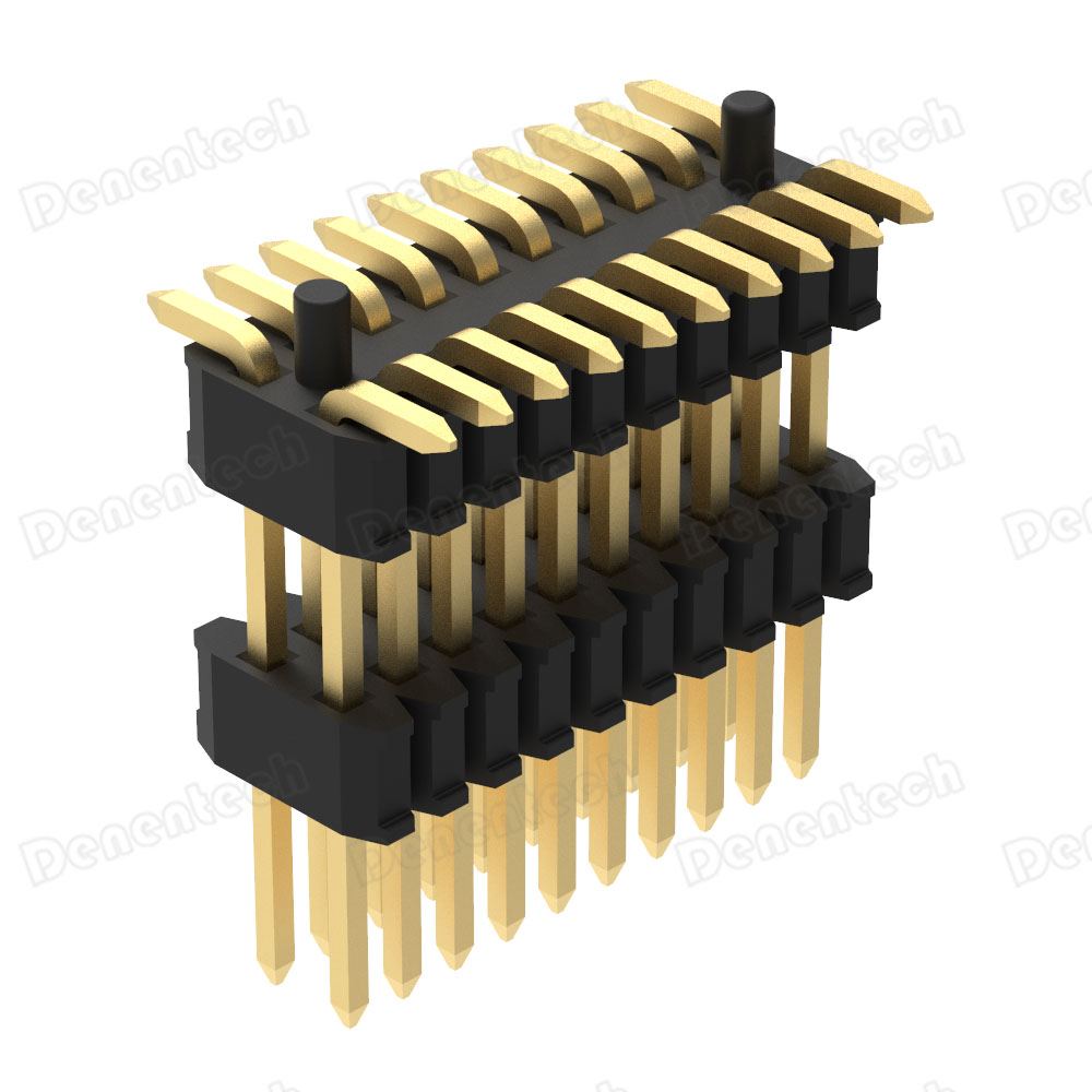 Двухрядный SMD Штекерный разъем Denentech 0,8 мм W3.0 H1.4