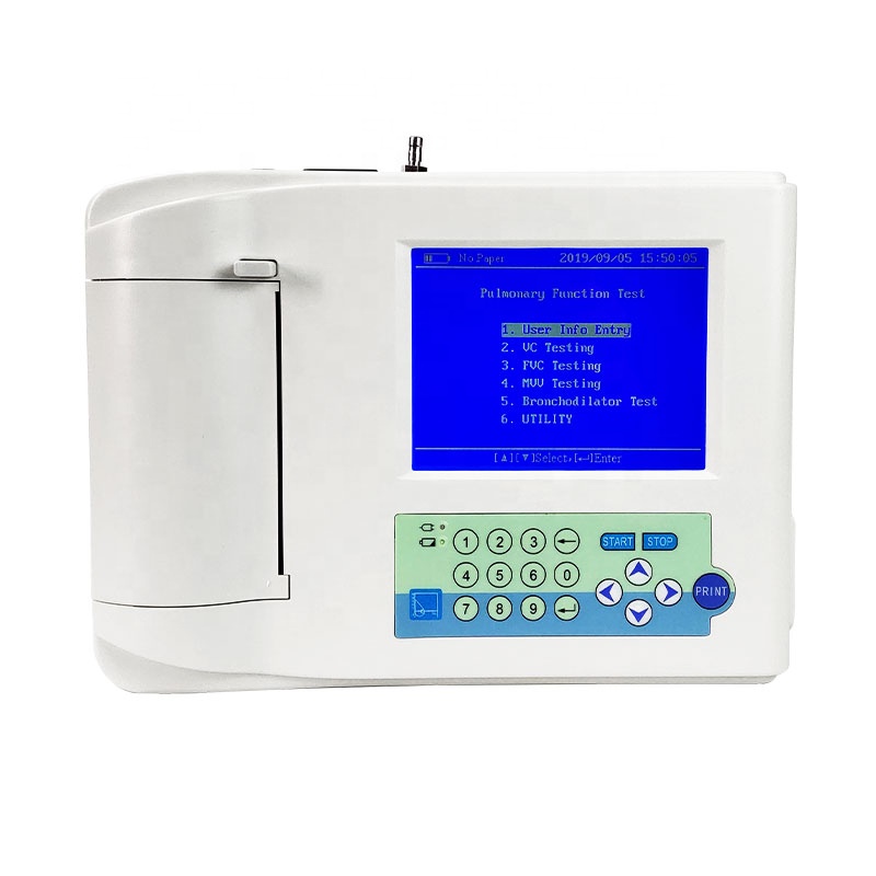 CE approved Meditech Hospital Spirometer Digital Spirometer Breathing Diagnostic Spirometry with printer