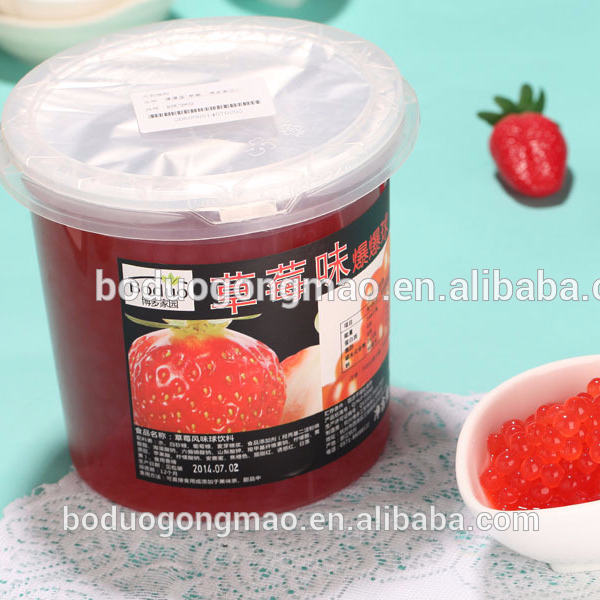 Китайский поставщик здоровый фруктовый клубничный вкус выскакивающий Boba