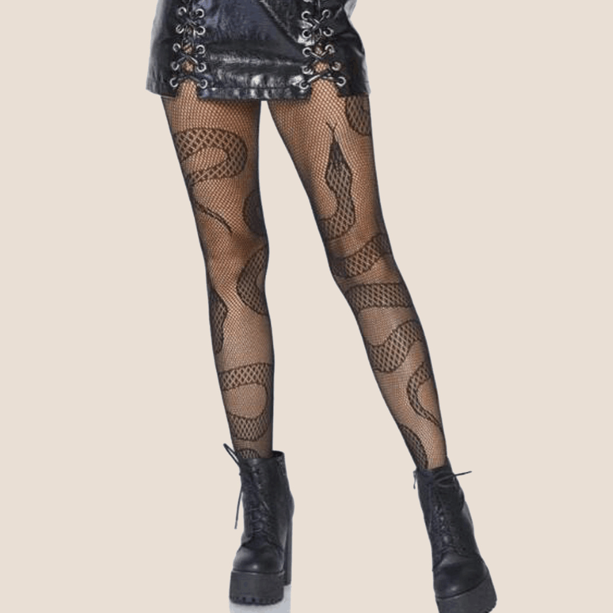 Women sexy snake animal pattern fishnets tights pantyhose