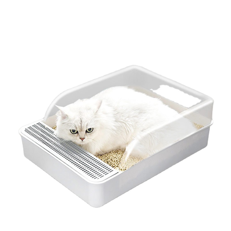 2021 Semi-Closed Easy Clean Pet Self Cleaning Cat Litter Box For Cats