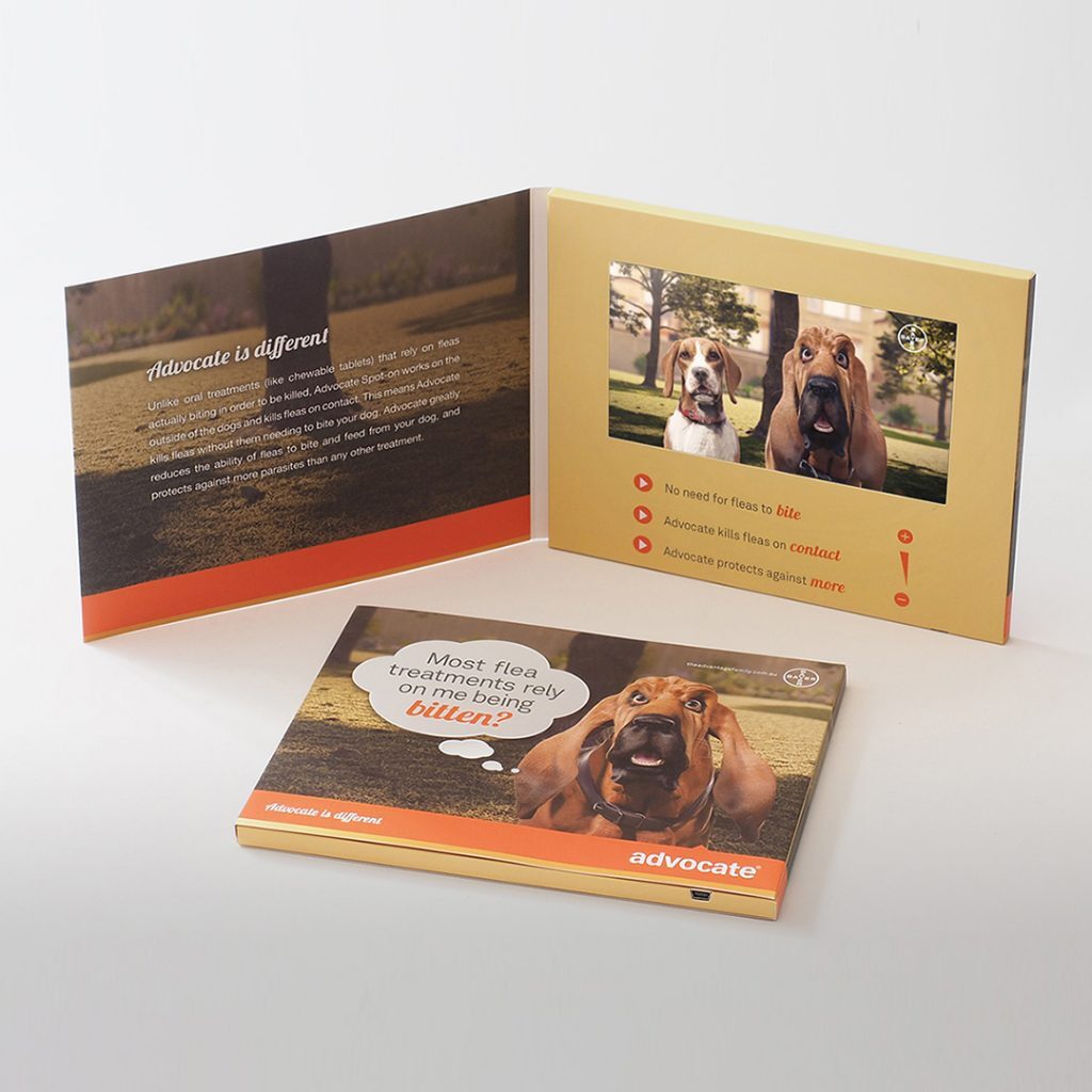 Digital lcd screen video brochure for marketing