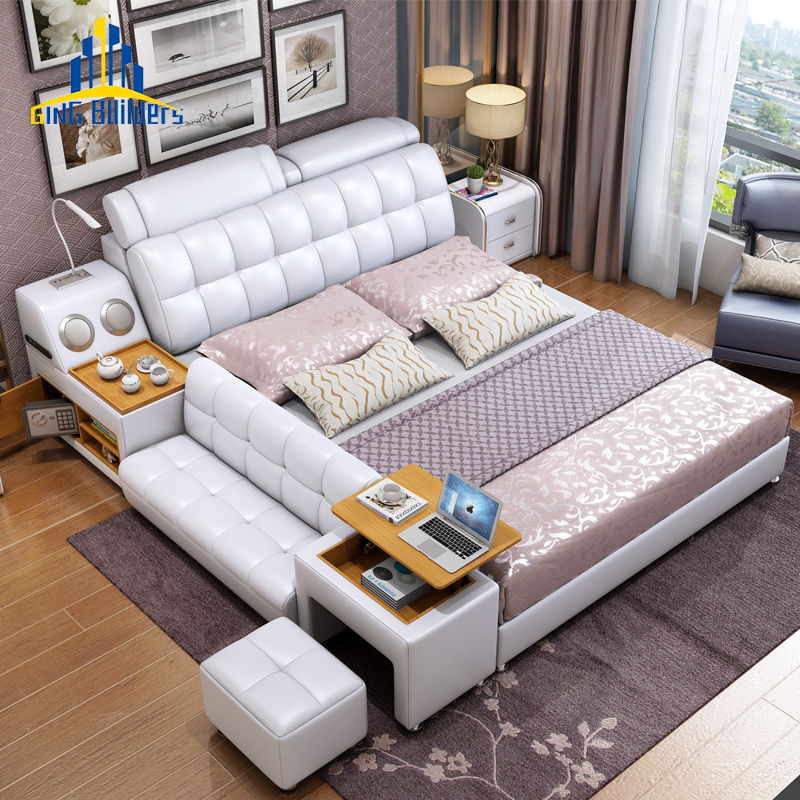 Ging Builders Factory Price Camera Da Letto Double Bed Bedroom Furniture, Cheap Price Recamaras King Size Bed Luxury