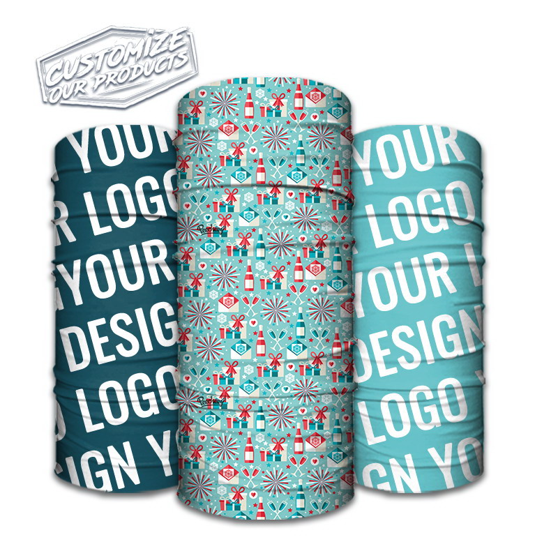 Polyester Headbands Multifunctional Print Colorful Headwear Tubular Seamless Bandana Custom logo buffs