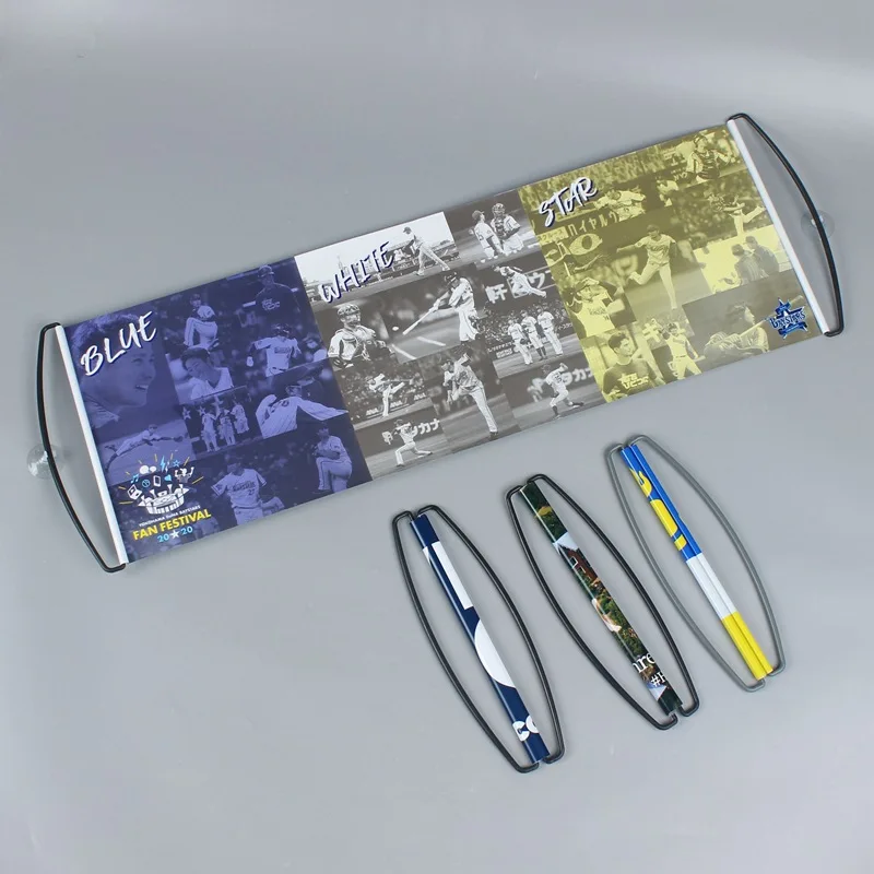 All kinds of hand-pulled flags custom telescopic handle fans hand-pulled banners pick-up airport advertising promotional flags