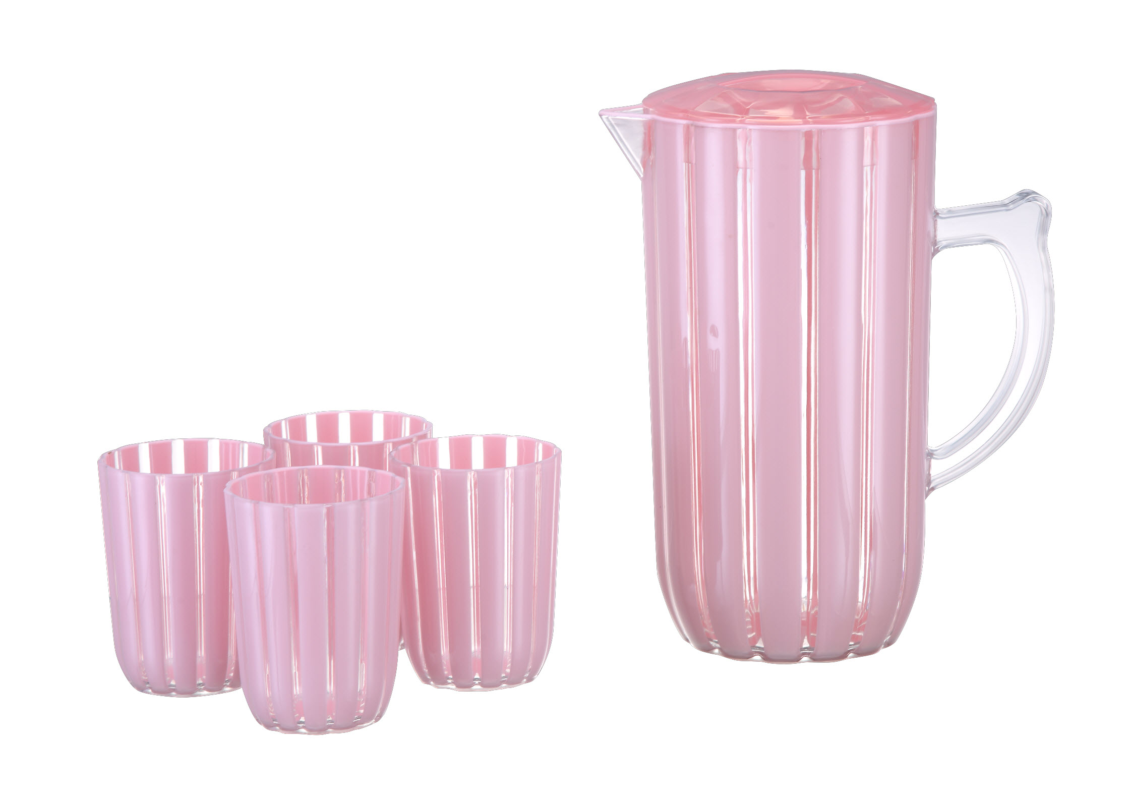 5PCS Hot Selling Household multi-function Coffee Cup Set Tea Glass Tea Pot Water Jug Set